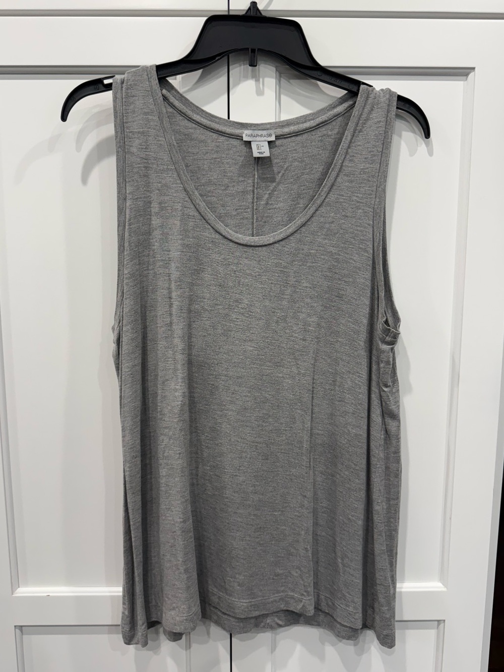 Paraphrase NEW Size L Tank Top Color Gray